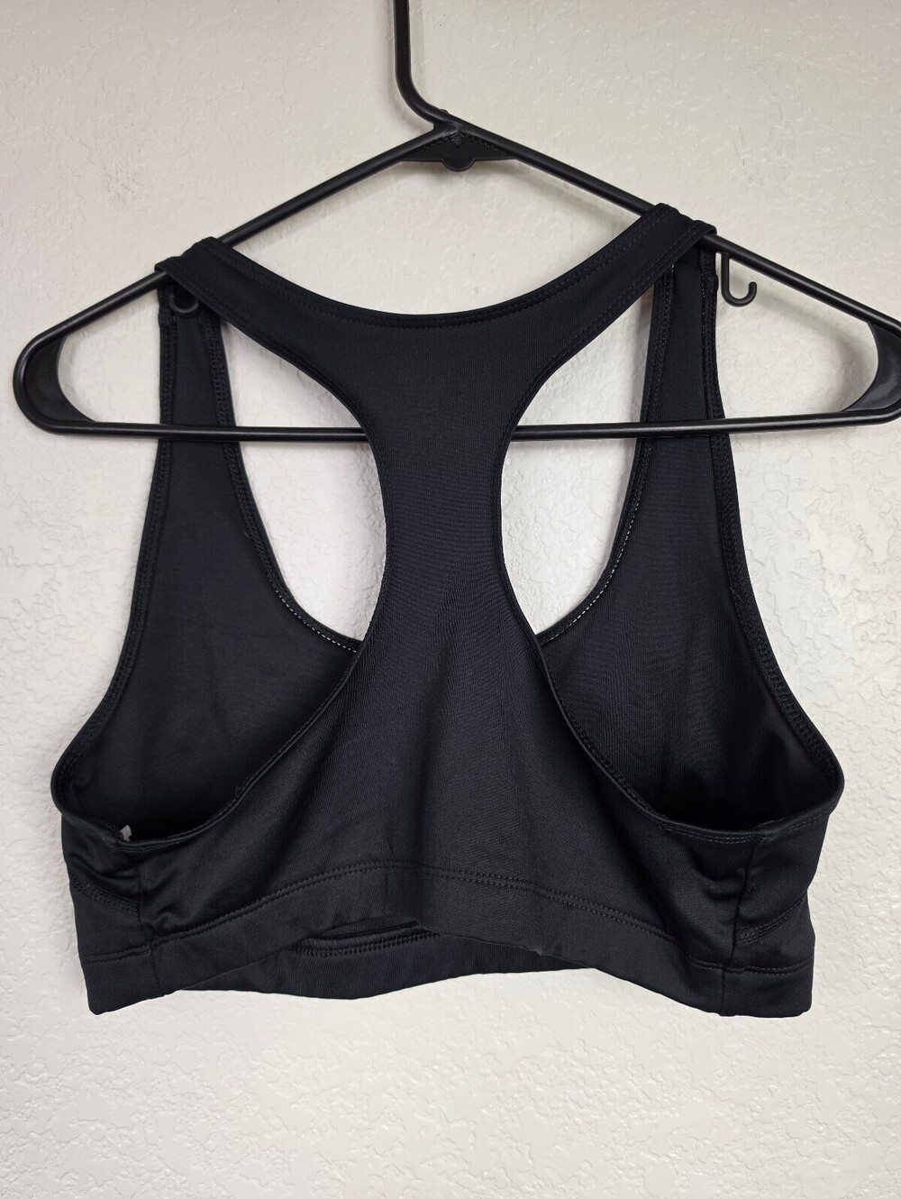 Black Racerback Sports Bra Size Large - Picture 2 of 4